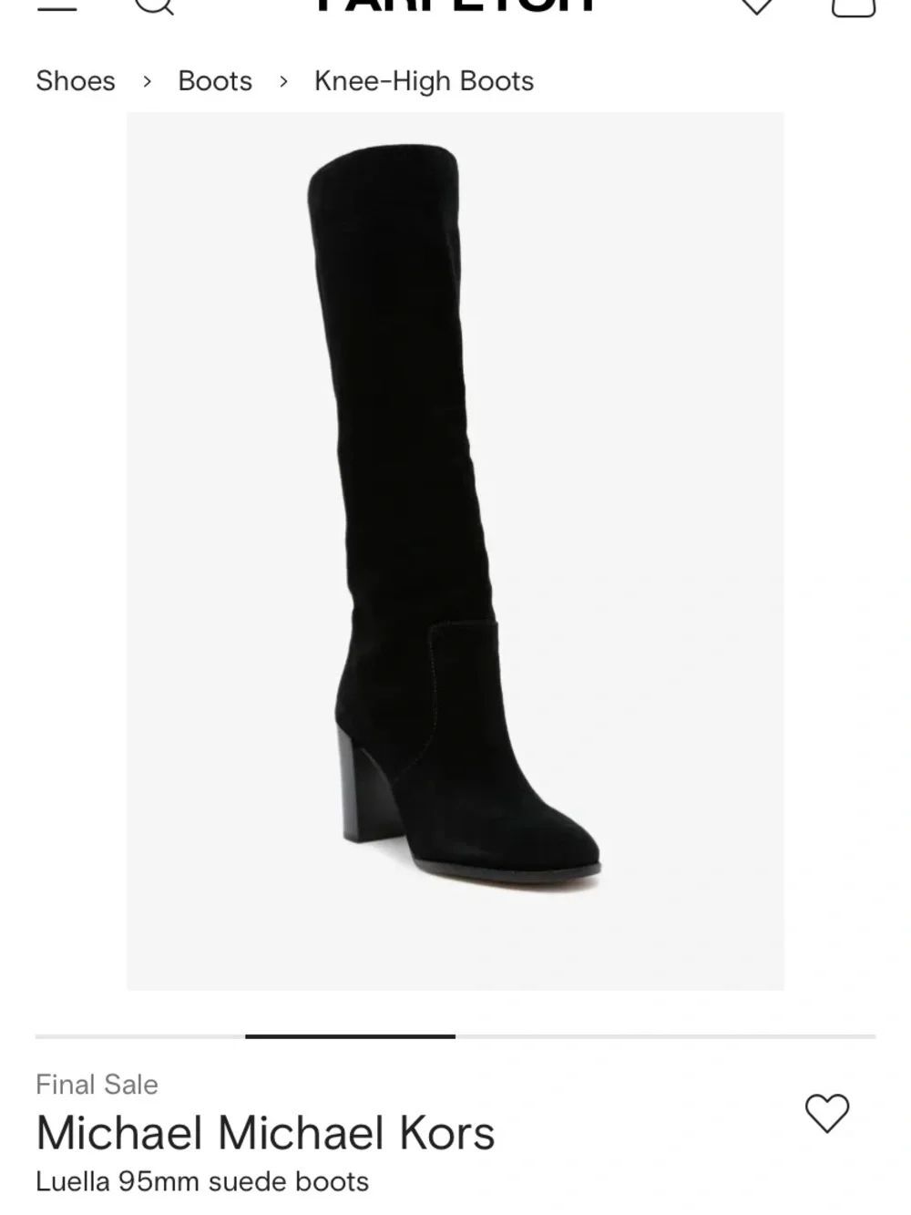 🛍️Michael Kors Black Suede Over-the-Knee Boots Like New Size 8 - Picture 10 of 10